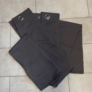 Pair Of Grommet Top Drapes 84"